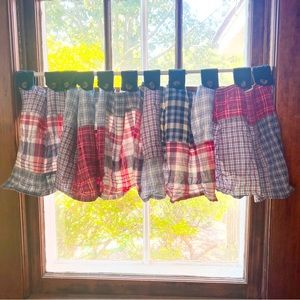 Vintage Dockers Patchwork Curtain Valance and Matching Sham 🌺